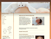 Tablet Screenshot of hebamme-im-grund.de
